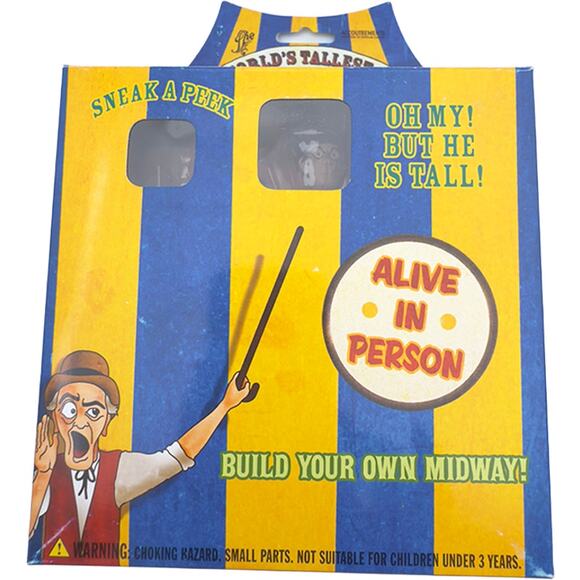 Accoutrements Lil'l Sideshow Carnival World's Tallest Smallest Men 11652 in Box - Picture 5 of 5